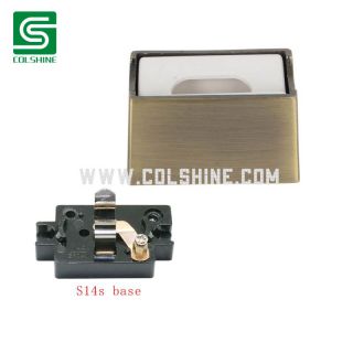 S14s metal lamp socket for tubular lamps